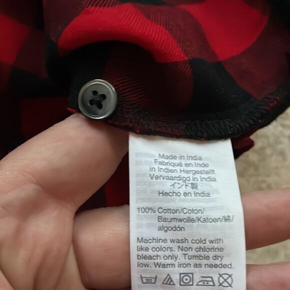 Madewell Flannel Tie-Front Shirt in Buffalo Check - Picture 11 of 13